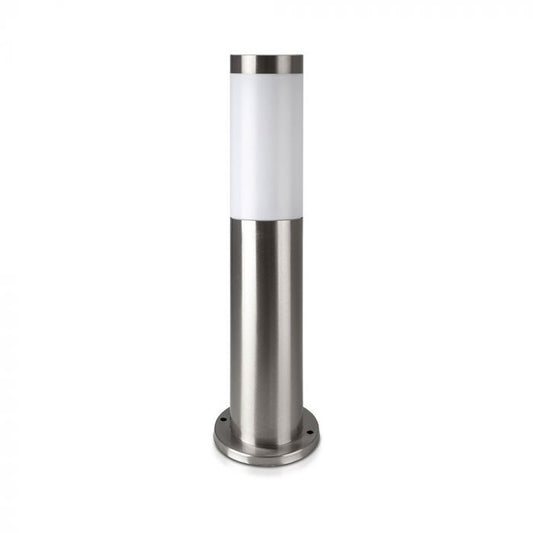 LED BOLLARD E27 LAMP STAINLESS STEEL 76X110X450 IP44 SATIN NICKEL