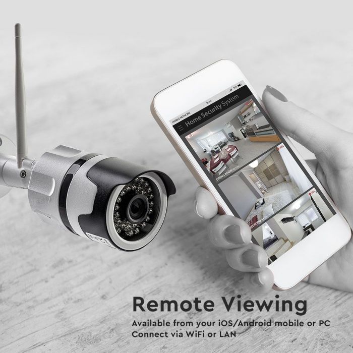 INDOOR & OUTDOOR CAMERA WIFI 2 WAY AUDIO INBUILT MICROPHONE 3MP 12V IP65