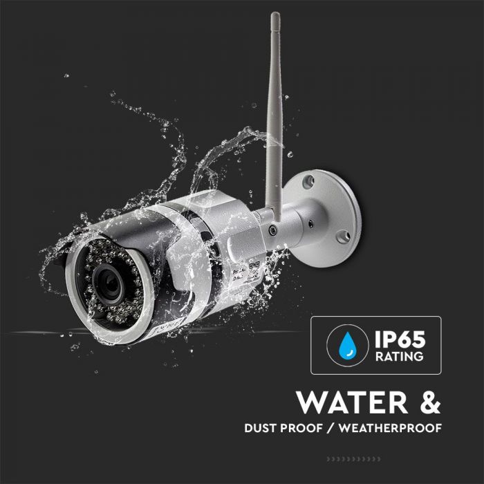 INDOOR & OUTDOOR CAMERA WIFI 2 WAY AUDIO INBUILT MICROPHONE 3MP 12V IP65