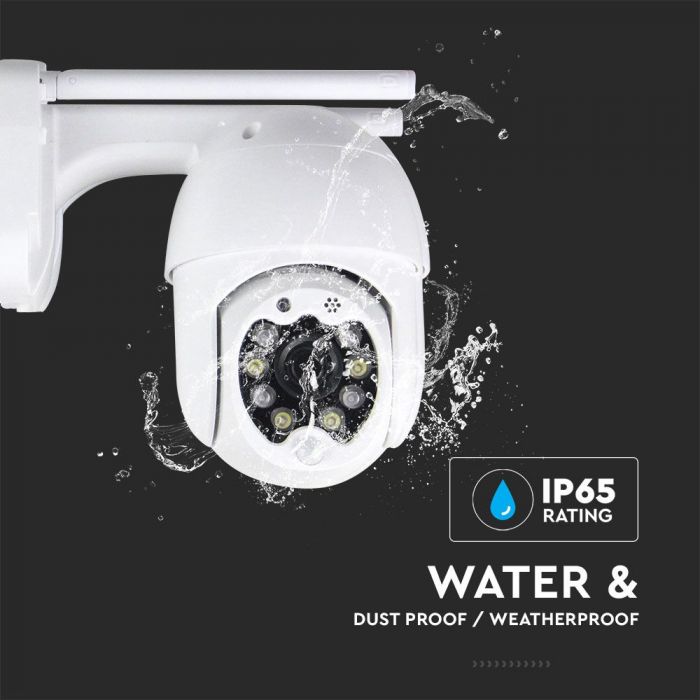 OUTDOOR CAMERA WIFI 2 WAY AUDIO INBUILT MICROPHONE WITH 8 LED LIGHTS 3MP 12V IP65