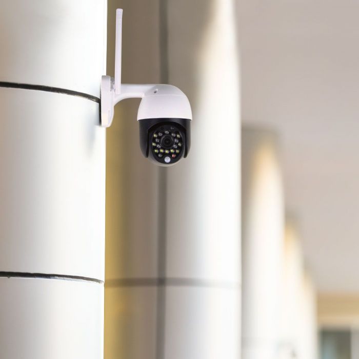 OUTDOOR CAMERA WIFI 2 WAY AUDIO INBUILT MICROPHONE WITH RED & BLUE LIGHT 3MP 12V IP65