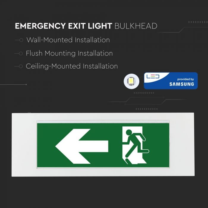 LED RECESSED EMERGENCY LIGHT 3.8W 110lm CW WHITE SAMSUNG