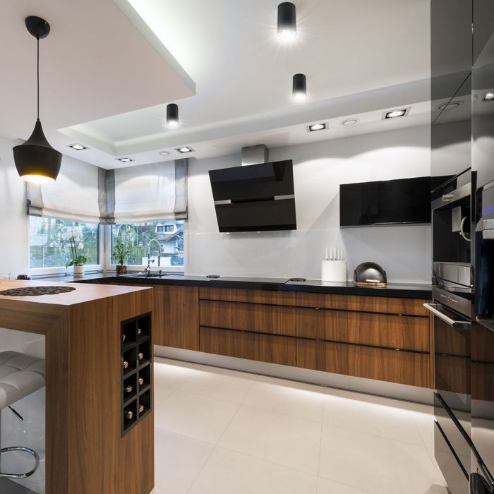 LED SURFACE GU10 FITTING ALUMINIUM ROUND 80X140 BLACK+ROSE GOLD