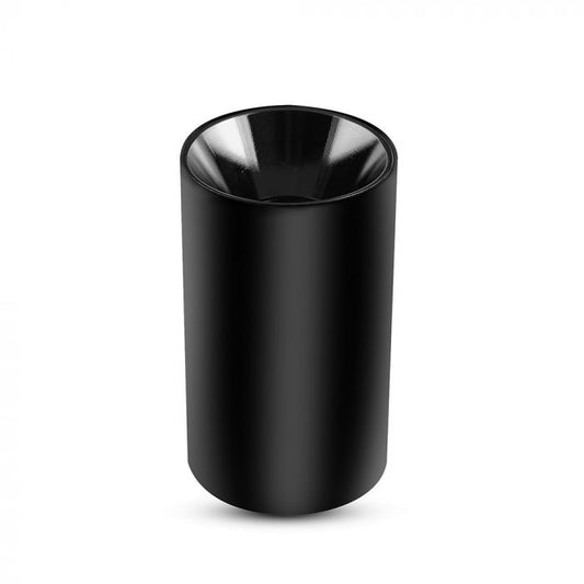 LED SURFACE GU10 FITTING ALUMINIUM ROUND 80X140 BLACK+BLACK