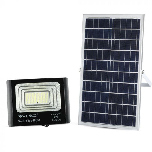 LED SOLAR FLOOD LIGHT 35W DL 2450lm 120° 325X85X280 IP65 BLACK