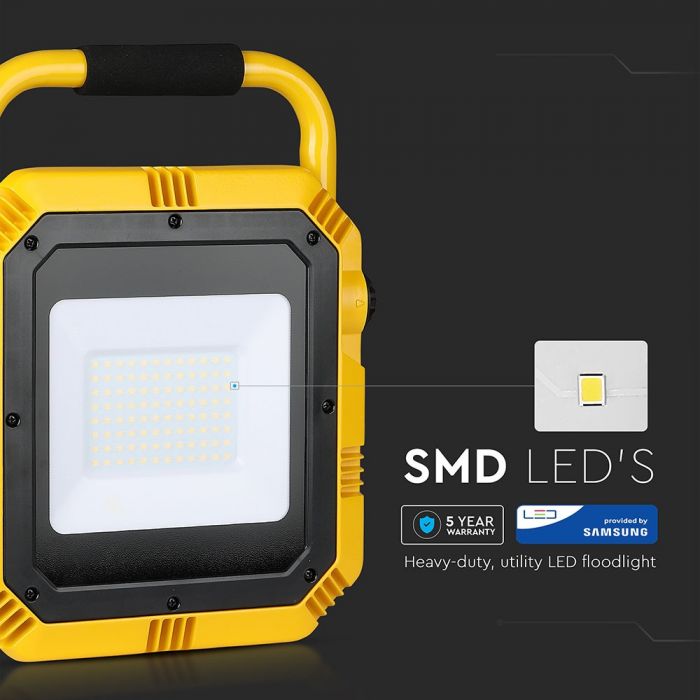 50W LED WORK Floodlight SAMSUNG Chip 6400K IP65