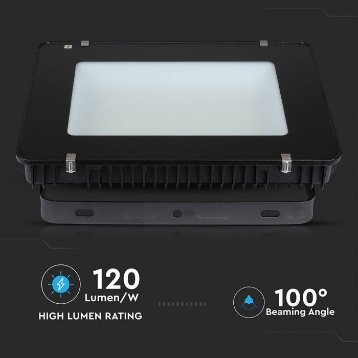 400W LED Floodlight SMD SAMSUNG Chip Slim Black Body 6400K 120 lm/Watt