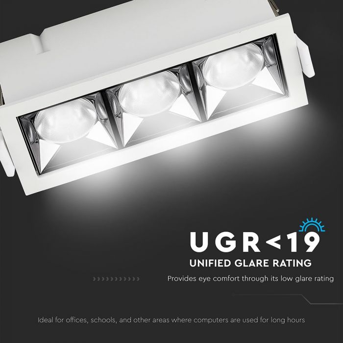 LED REFLECTOR SMD DOWNLIGHT12W WW 960lm 38° 130X54X47(120X45) SAMSUNG CHIP