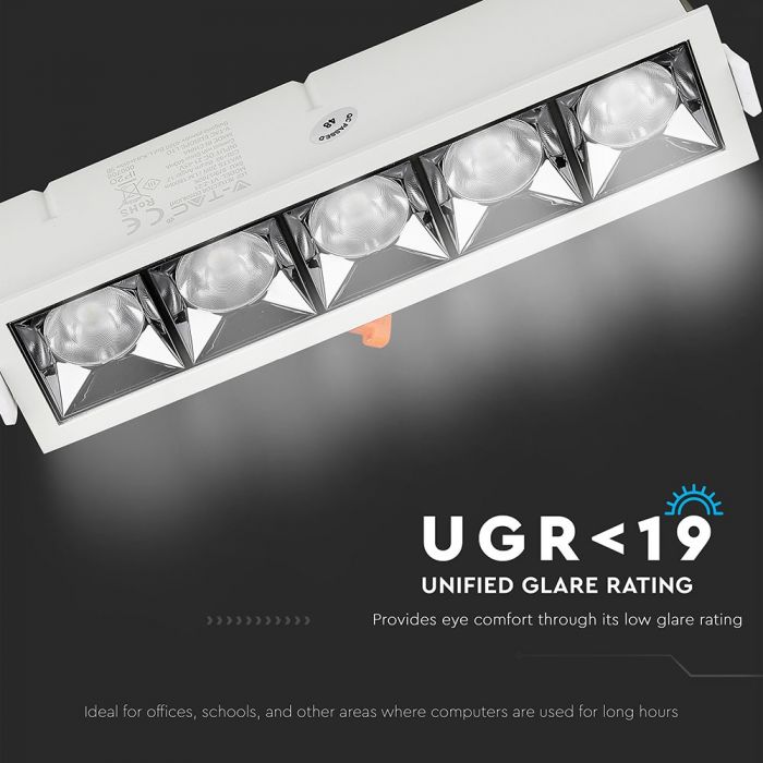 LED REFLECTOR SMD DOWNLIGHT20W CW 1600lm 38° 207X54X47(200X45) SAMSUNG CHIP