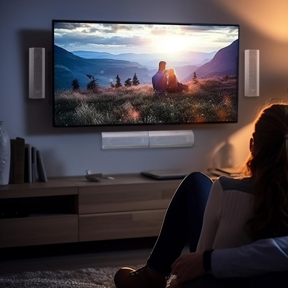 Lithe Audio 5.1 Wireless Surround Sound Cinema System – WiSA SoundSend & iO1 Speakers