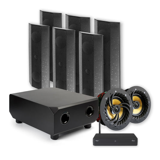 Lithe Audio 5.1.2 Dolby Atmos Wireless Cinema Surround Sound System – WiSA Cinema Hub