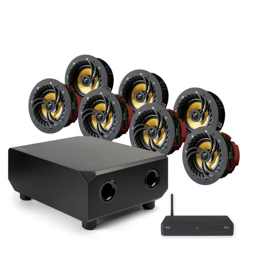 Lithe Audio 7.1 Wireless In‑Ceiling Surround Sound Cinema System – WiSA Cinema Hub