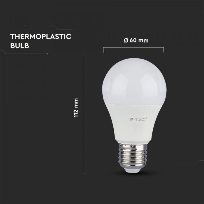 LED Bulb 9W E27 A60 Thermoplastic Warm White