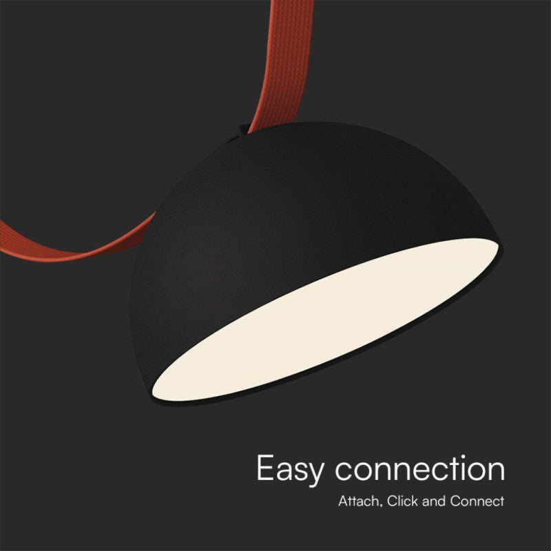 LED MAGNETIC FABRIC TRACKLIGHT 20W WW 1400lm 120° SANDY BLACK 200x113mm