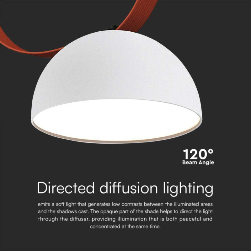 LED MAGNETIC FABRIC TRACKLIGHT 20W WW 1700lm 120° SANDY WHITE 200x113mm