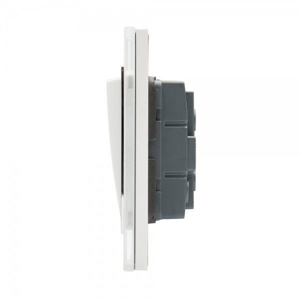 CRYSTAL CT (RETRACTIVE/PULSE) LIGHT SWITCH 1 GANG WHITE