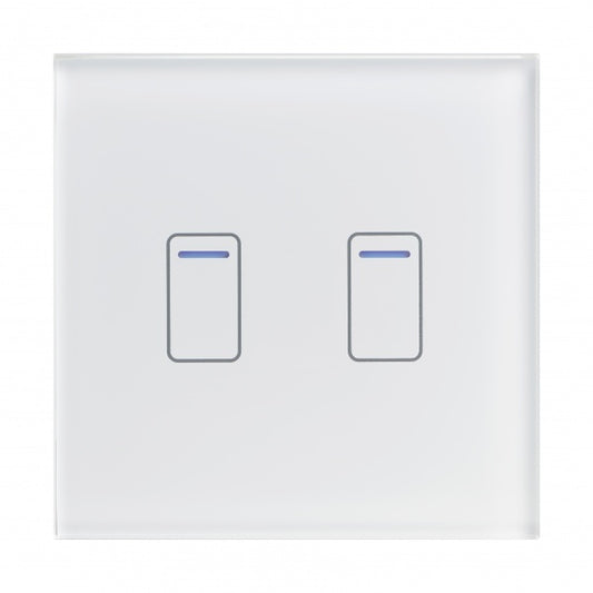 CRYSTAL TOUCH DIMMER SWITCH 2G 1W - WHITE