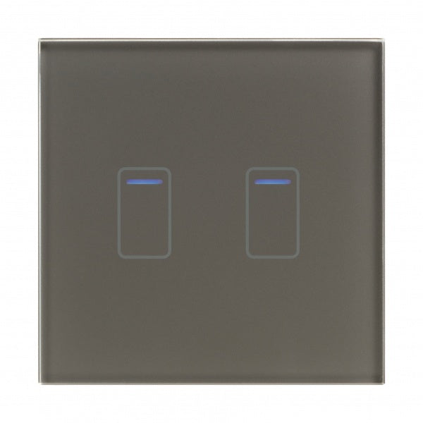 CRYSTAL TOUCH DIMMER SWITCH 2G 1W - GREY