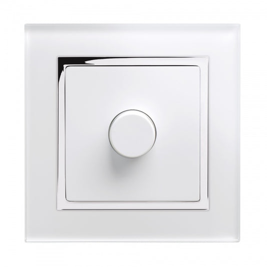 CRYSTAL CT ROTARY INTELLIGENT LED DIMMER SWITCH 1G/2WAY WHITE