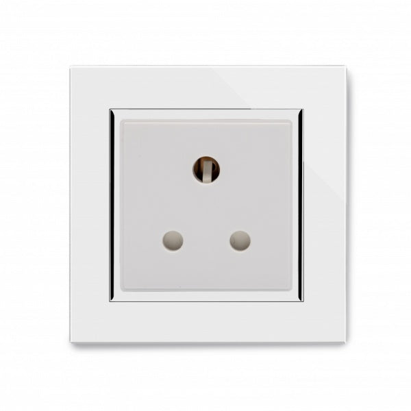 CRYSTAL CT 15A ROUND PIN SOCKET WHITE