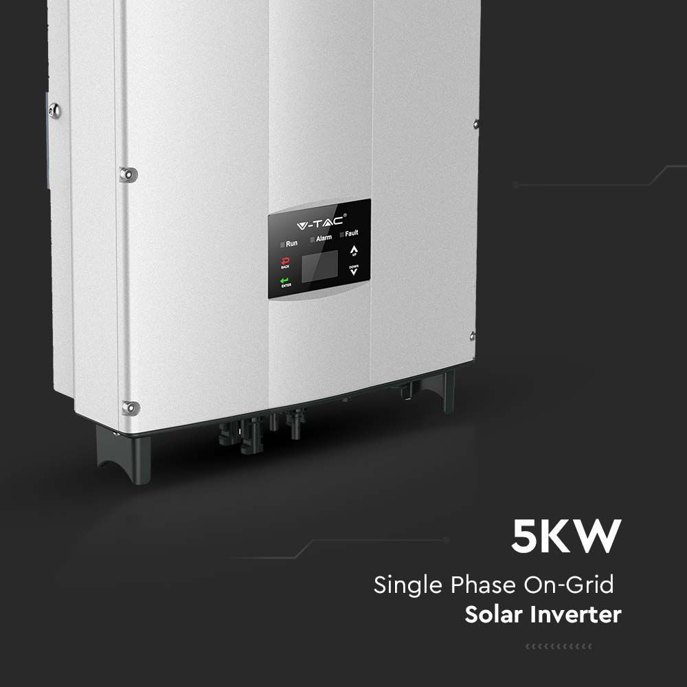 5KW ON-GRID SOLAR INVERTER LCD DISPLAY DC SWITCH SIGLE PHASE 360x462x150mm IP65