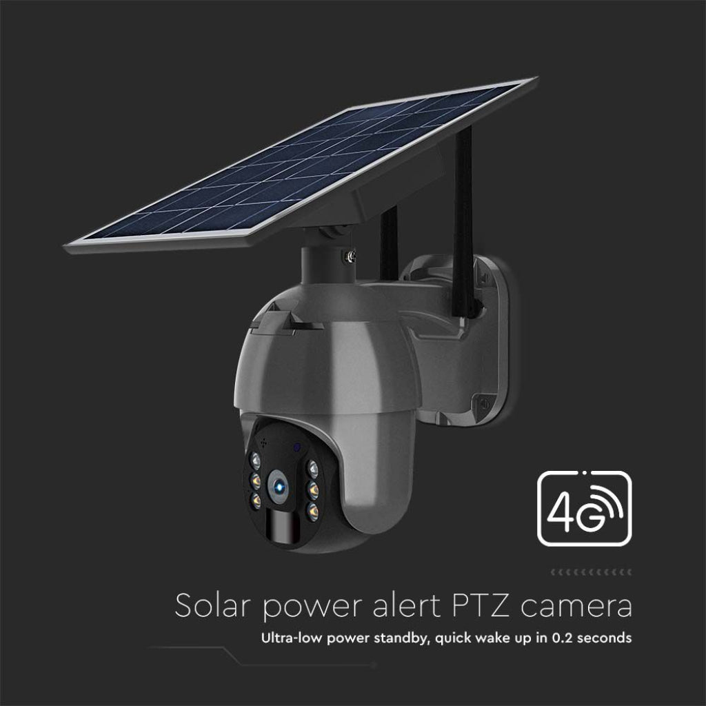 CAMERA SOLAR ENERGY HD SMART PTZ WITH SENSOR BLACK IP65