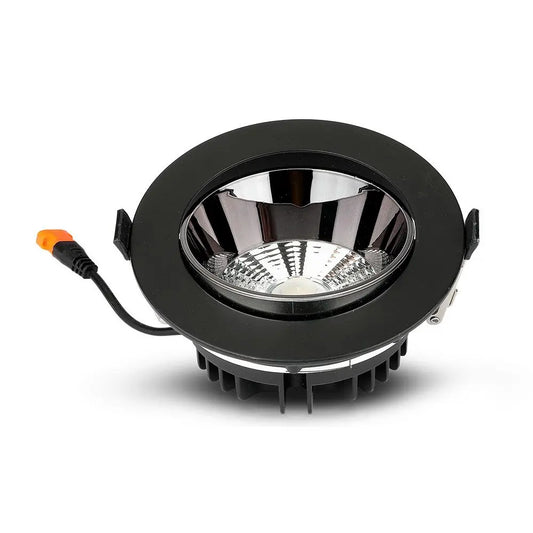 LED Downlight SAMSUNG Chip 10W COB Reflector Black 4000K