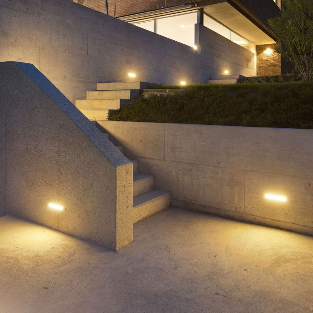 LED OUTDOOR WALL LIGHT GREY 12W DL 1250lm110° 265X120X81 IP65
