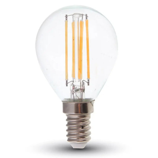 LED Bulb 6W Filament E14 P45 Clear Cover 4000K