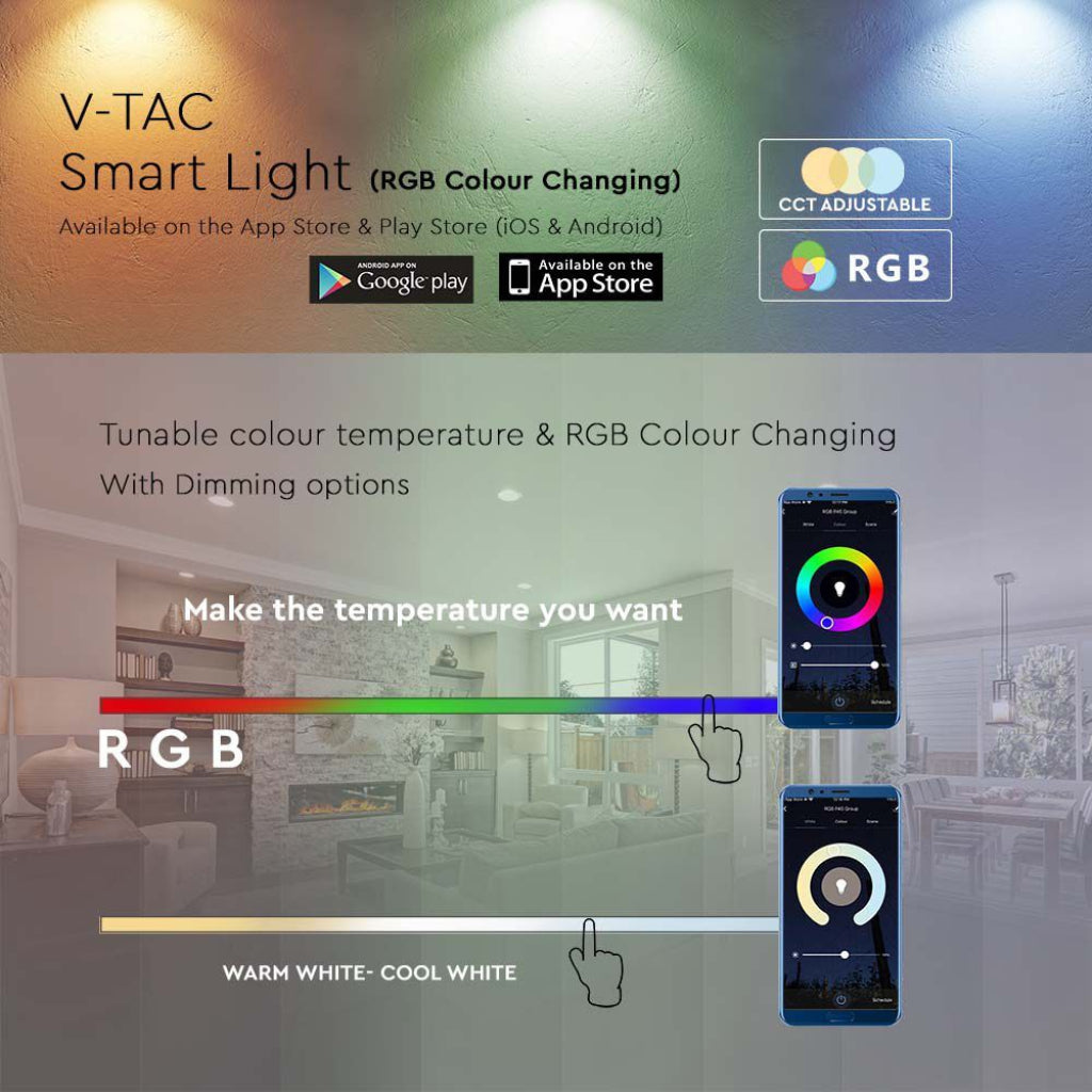 LED STRIP LIGHT COMPATIBLE WITH ALEXA & GOOGLE HOME RGB 60 36W/M 400lm IP68 5M KIT