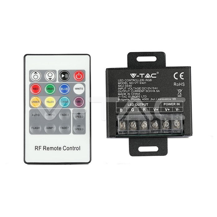 LED RGB Controller 20 Key RF Remote Control Small