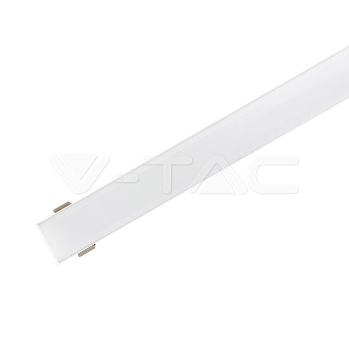 LED Strip Mounting Kit With Diffuser Aluminum 2000 x  23.5 x 10mm White Housing