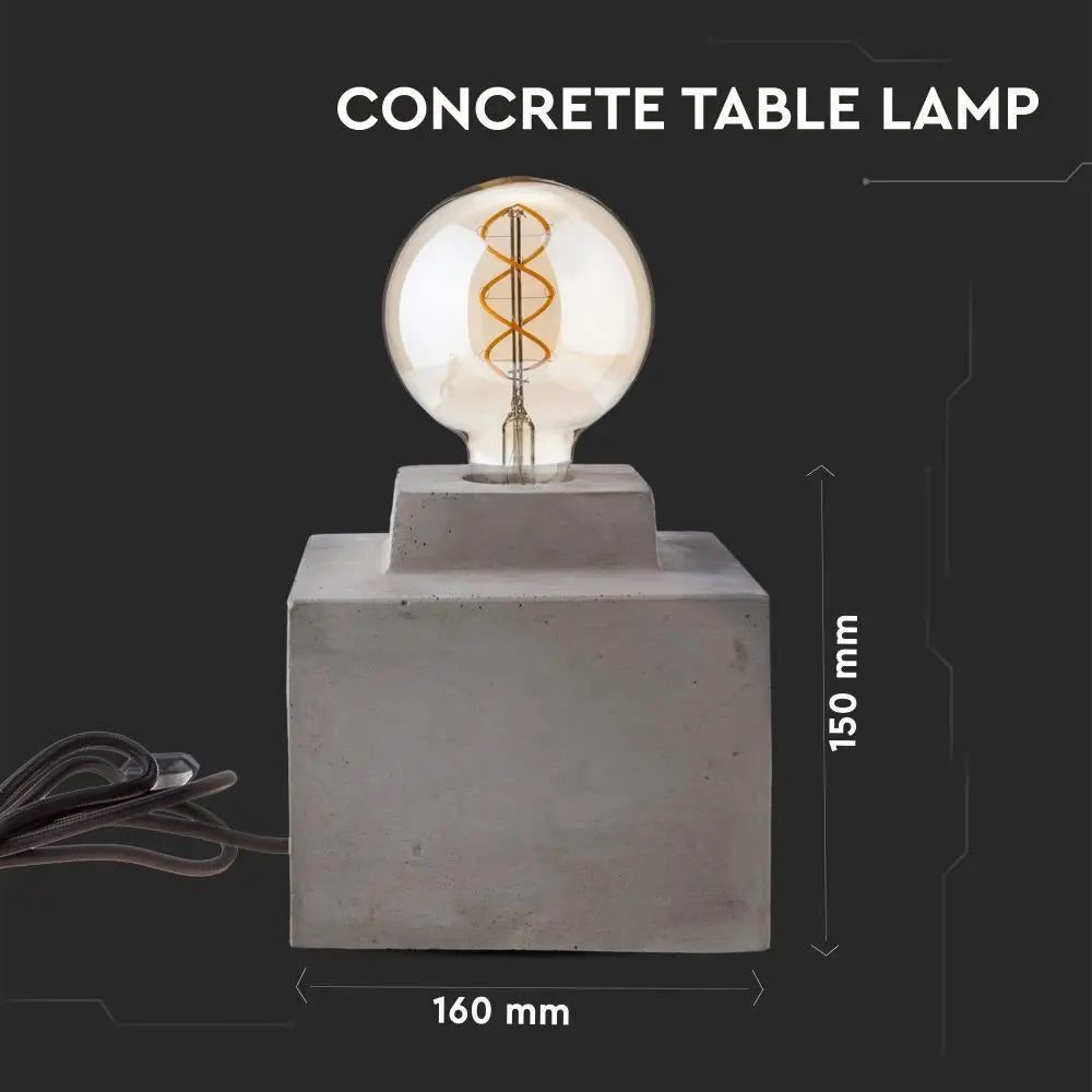 Table Lamp E27 Concrete ?160