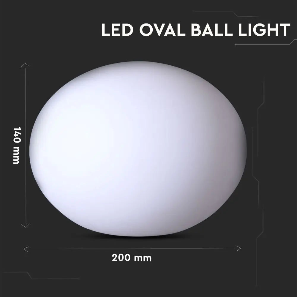 LED Portable Oval Ball Light RGB