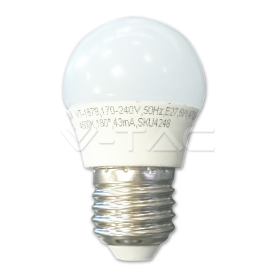 LED Bulb 6W E27 G45 Warm White