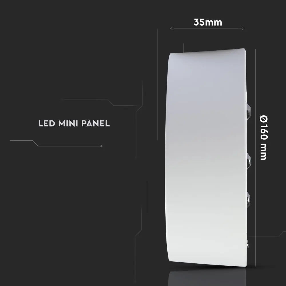 15W LED Panel Surface Round Warm White