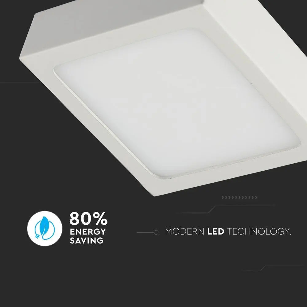 6W LED Panel Surface Slim Square Warm White