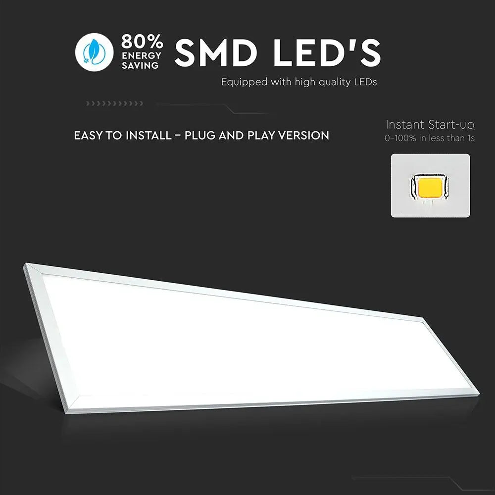LED Panel 29W 1200x300mm A++ 120 lm/Watt Natural White incl Driver 6pcs/Set