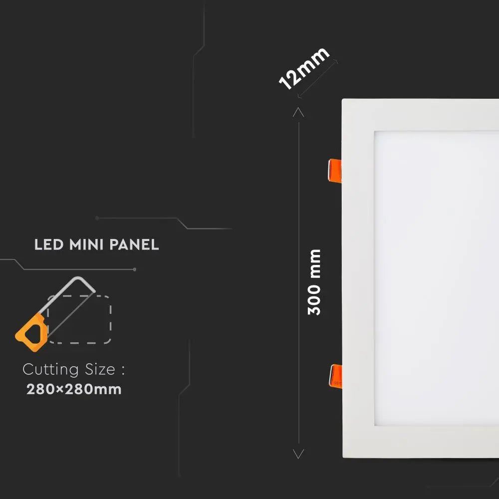 36W LED Panel Premium Square Natural White