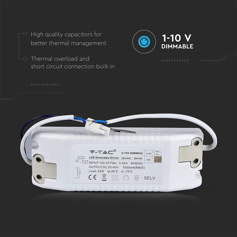45W Dimmable Driver For Panel