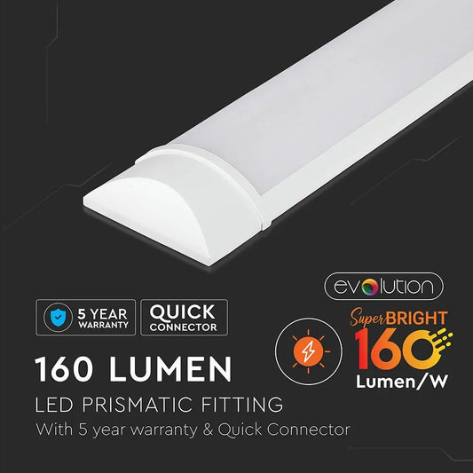 15W LED Grill Fitting 60cm Plastic 4000K 150 lm/Watt 5 Year Warranty