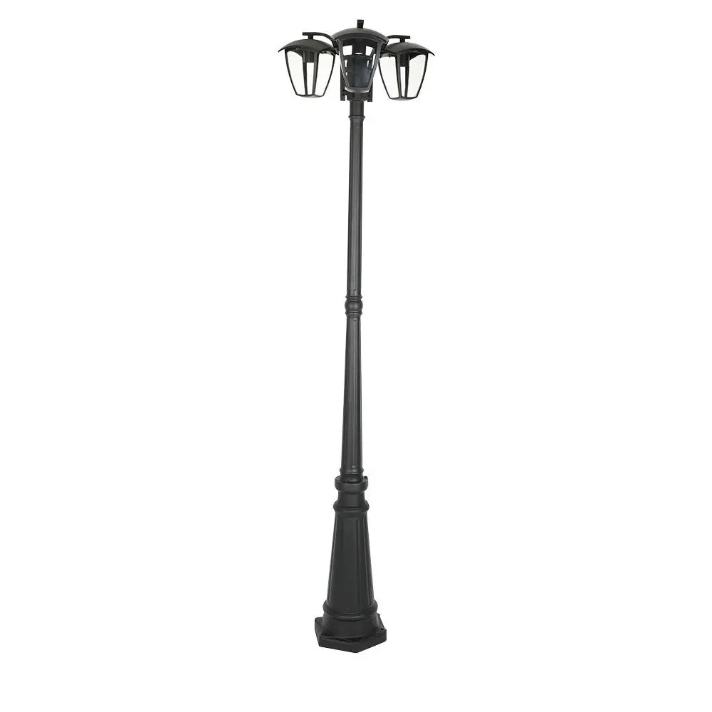 Pole Lamp 3 x E27 1990mm IP44 Black