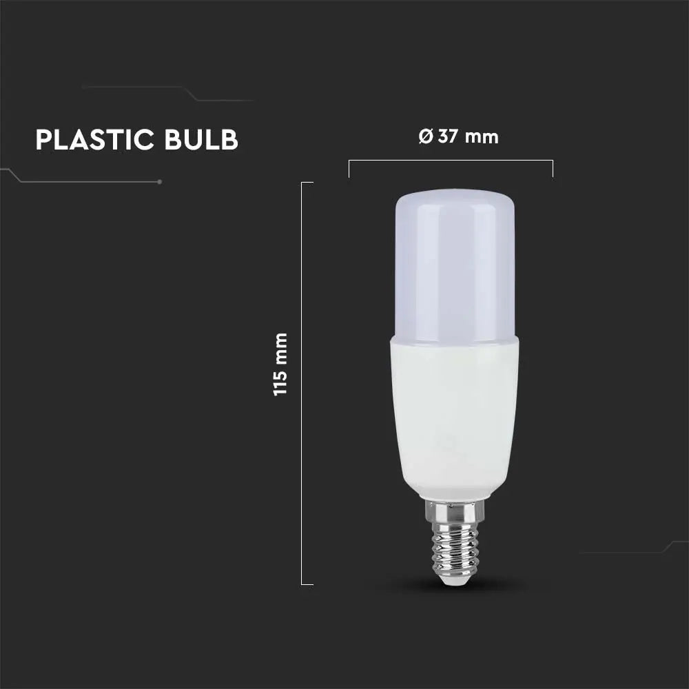 LED Bulb 9W E14 T37 Plastic Warm White
