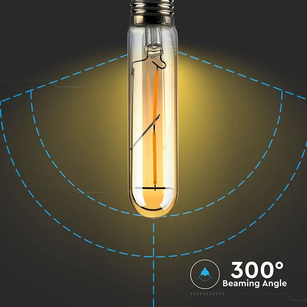 LED Bulb 2W T30 E27 Filament Amber Warm White