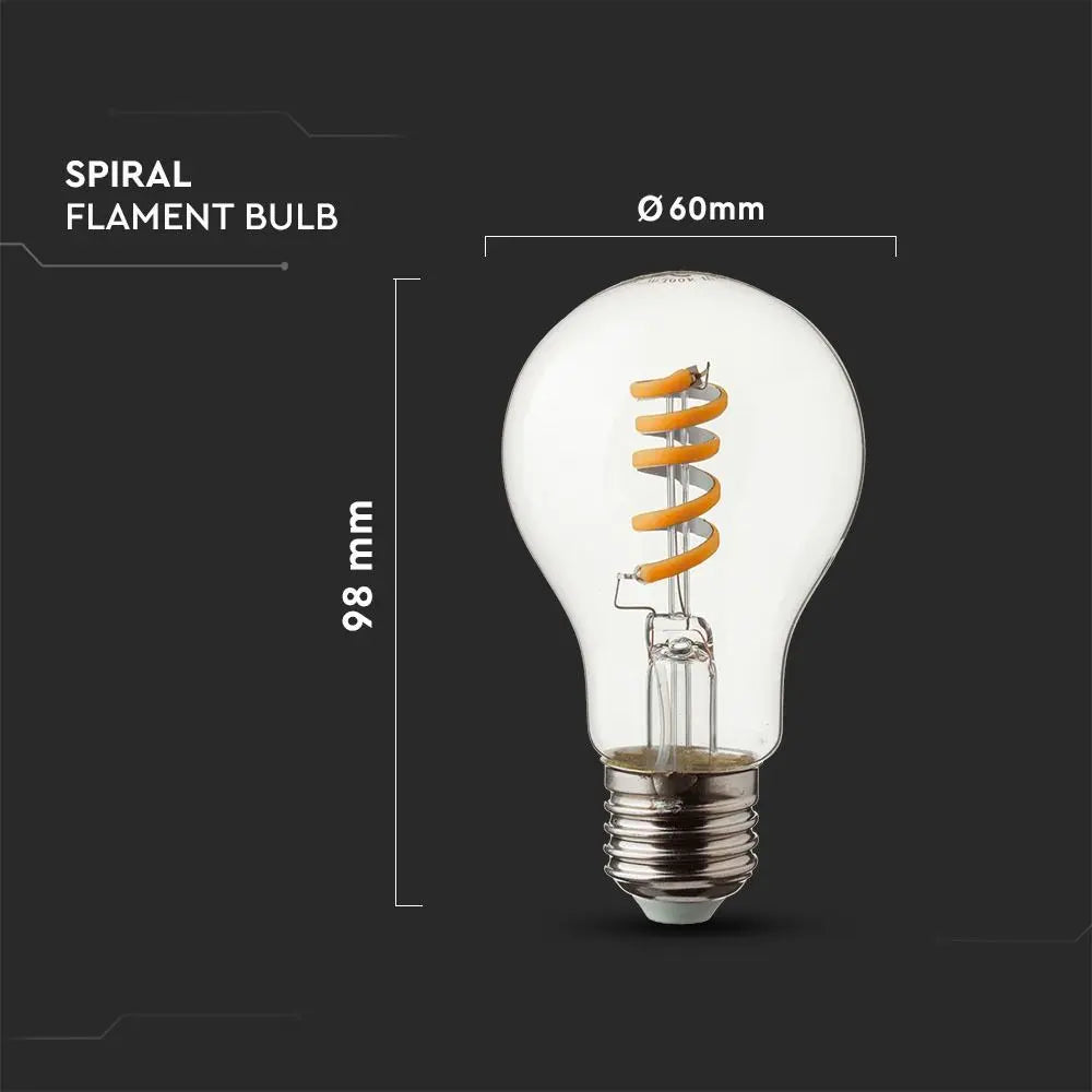 LED Bulb 4W Filament E27 Twist Candle Frost Warm White