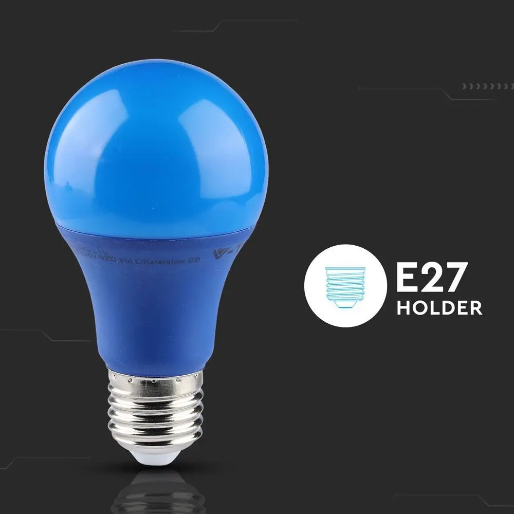 LED Bulb 9W E27 Blue Color Plastic