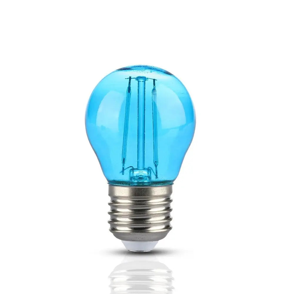 LED Bulb 2W Filament E27 G45 Blue Color