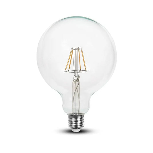 LED Bulb 6W Filament E27 G125 Clear Cover 6400K