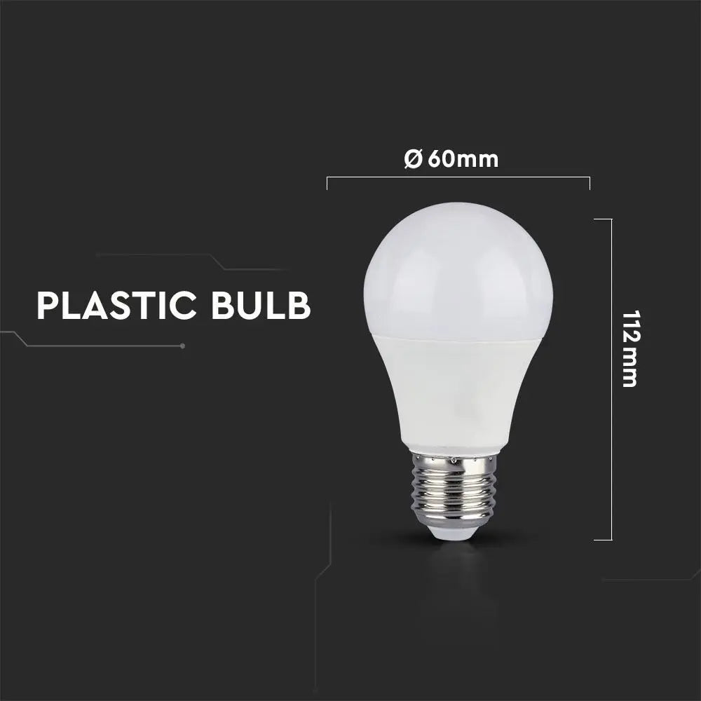 LED Bulb 10W E27 A60 CRI >95 Plastic 2700K