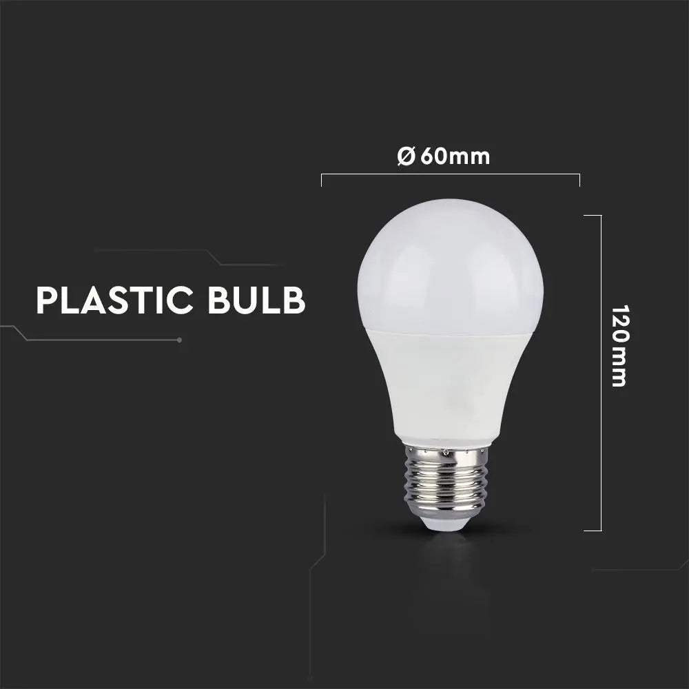 LED Bulb 12W E27 A60 Plastic 4000K CRI 95+